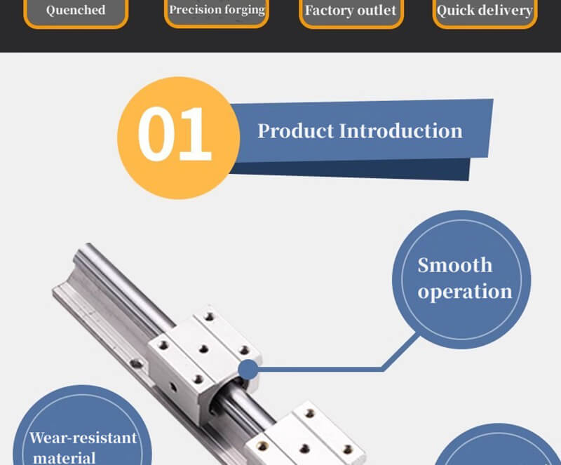 SBR Linear Bearing 12 16 20 25 30 35 UU-3